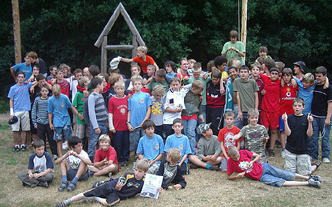 Gruppenbild vom Zeltlager